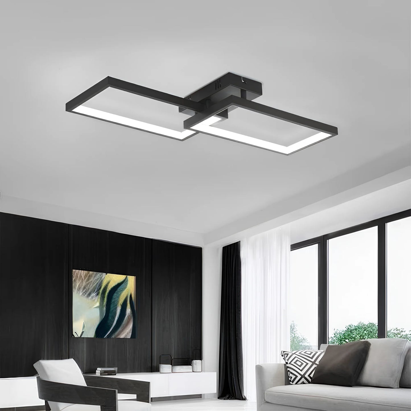 Braytron Nela Ss1 Rnd Crna 40W Remote Ip20 Led Plafonjera