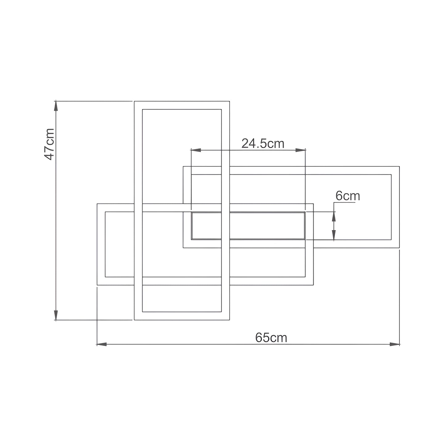 Braytron Nela Ss2 Rnd Crna 65W Sa Daljinskim Ip20 Led Plafonjera