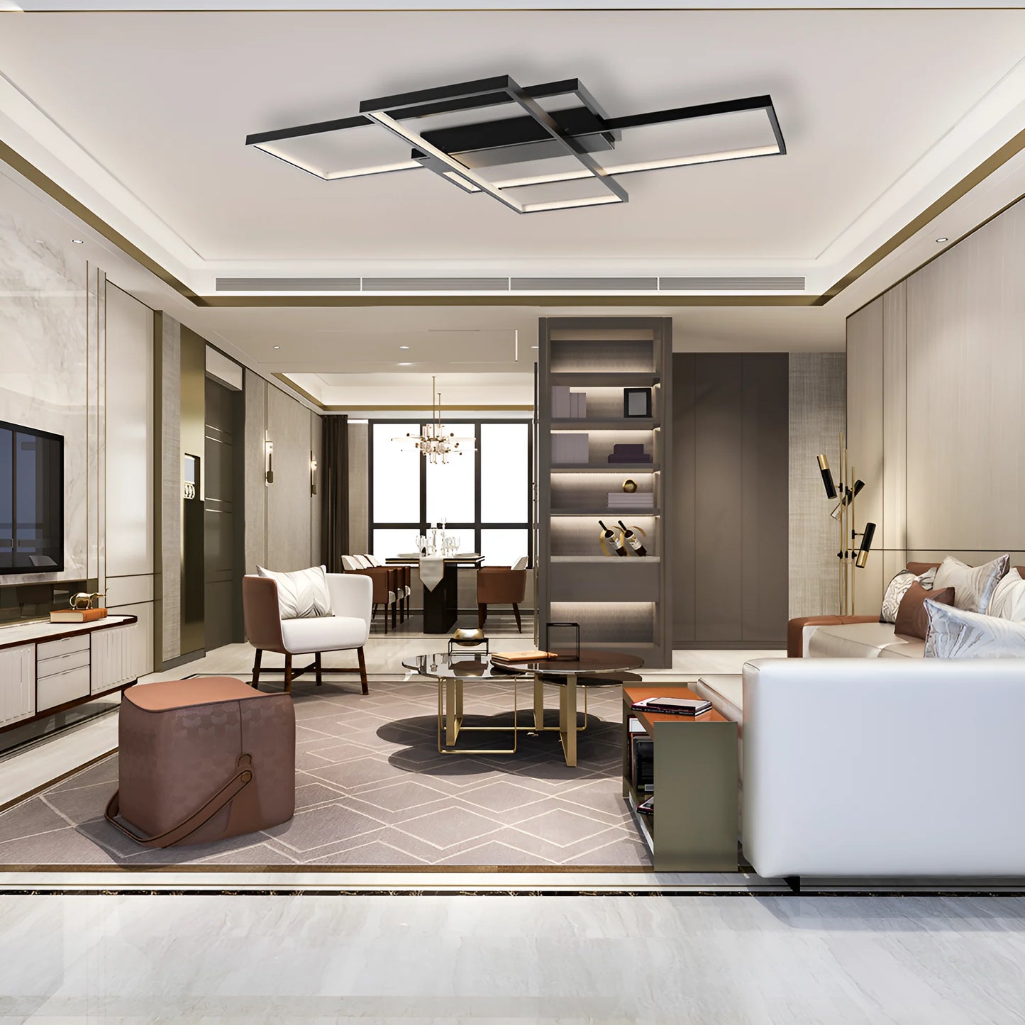 Braytron Nela Ss3 Rnd Crna 80W Sa Daljinskim Ip20 Led Plafonjera