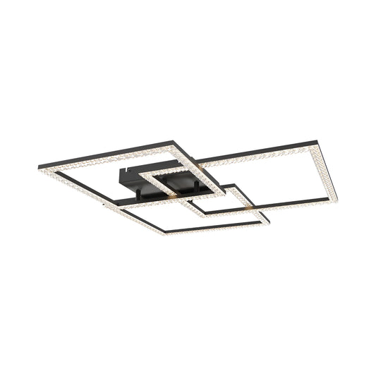 Braytron Crystal B 80W 3U1 Daljinski Crna Led Plafonjera