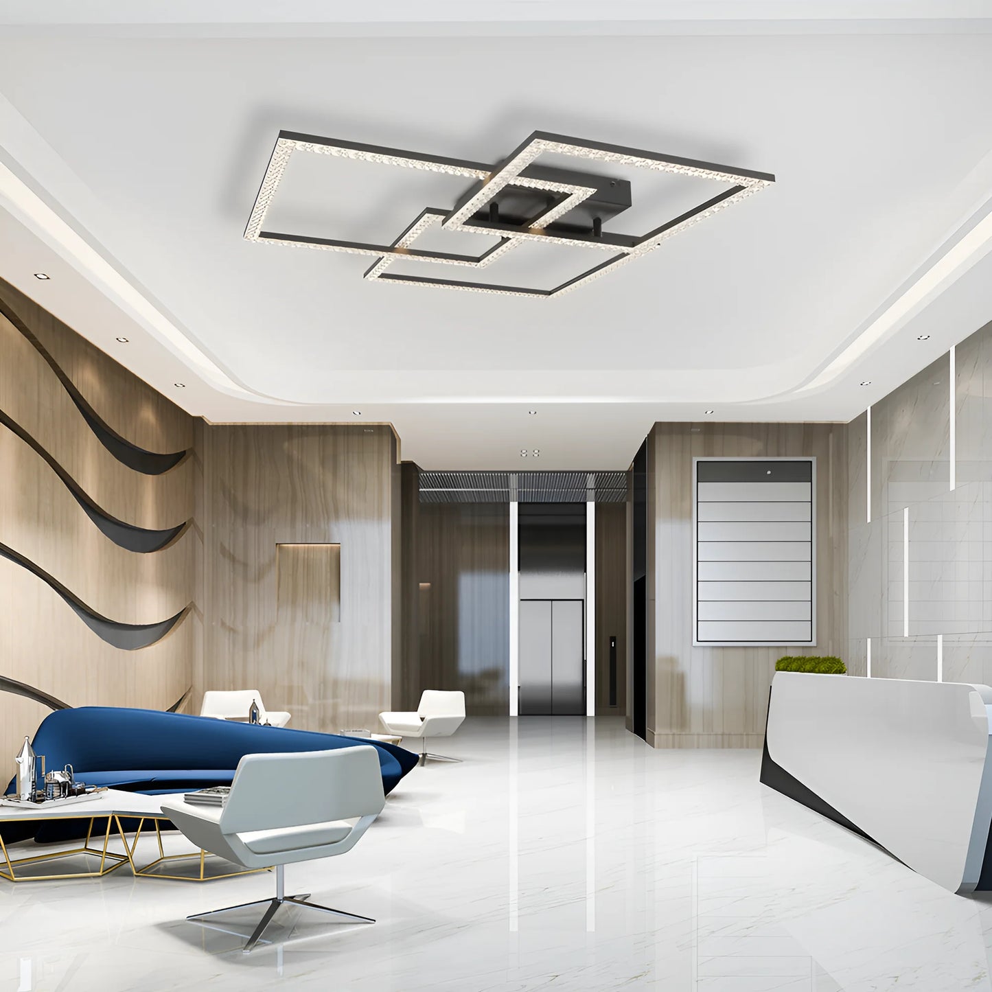 Braytron Crystal B 80W 3U1 Daljinski Crna Led Plafonjera