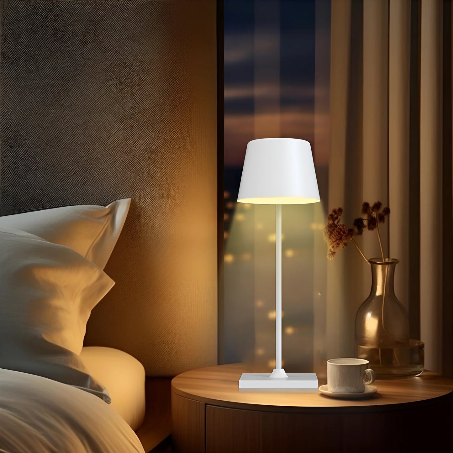 Braytron Tower 1 Bijela 3000K Punjiva Stolna Lampa