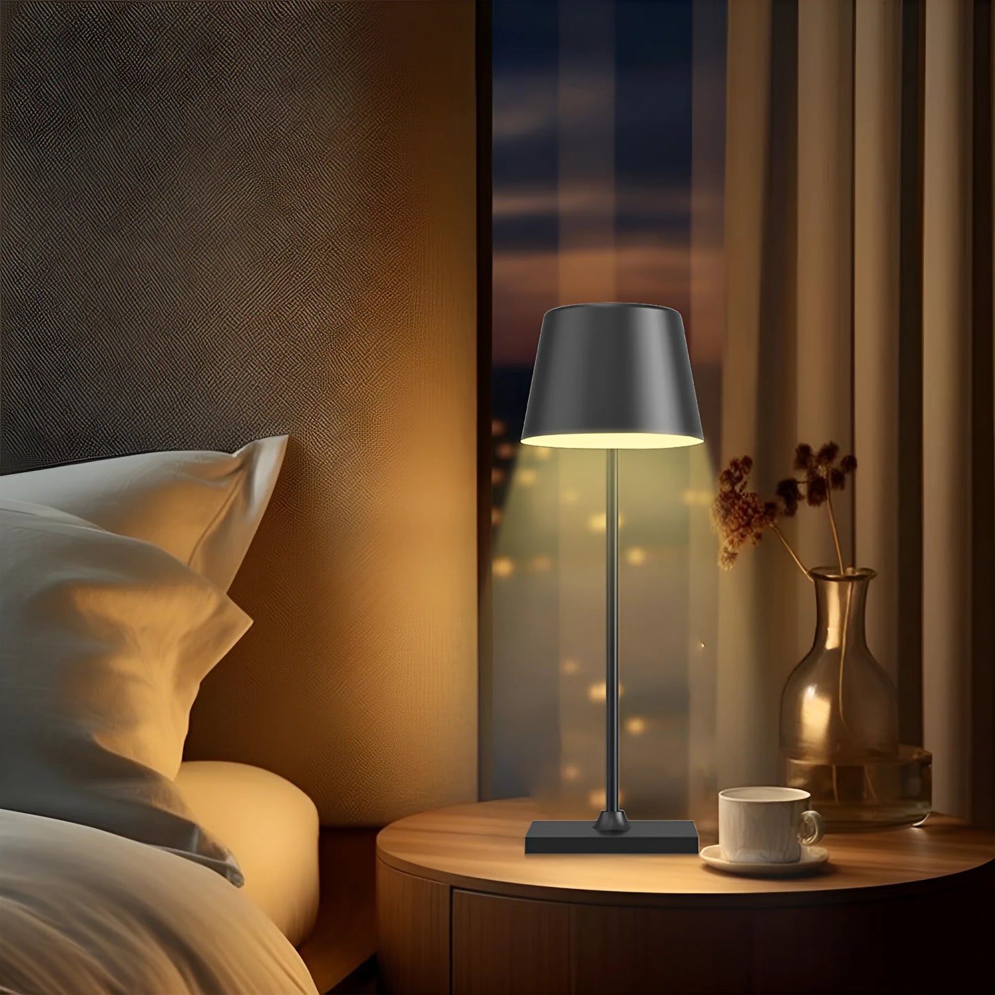 Braytron Tower 1 Crna 3000K Punjiva Stolna Lampa
