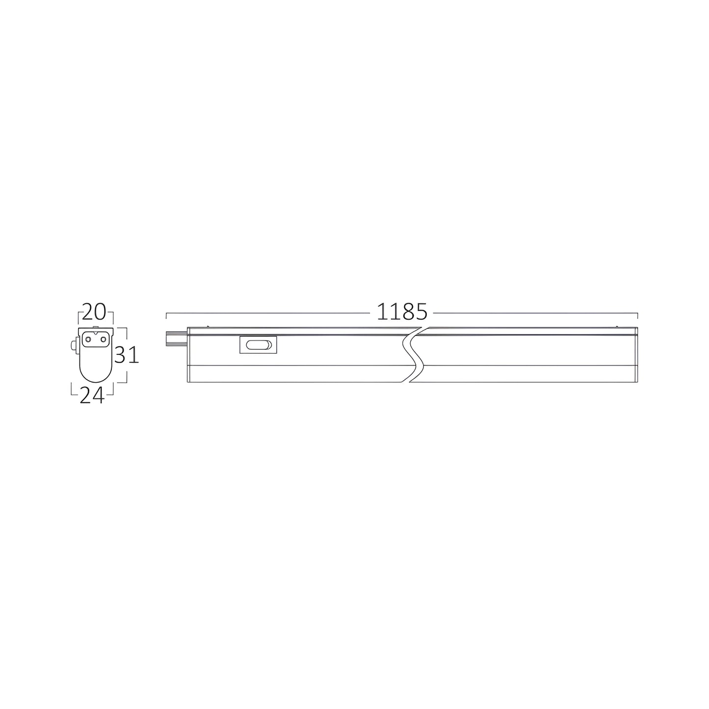 Braytron Ledline 14W Krug Bijela 3000K Led Strijela