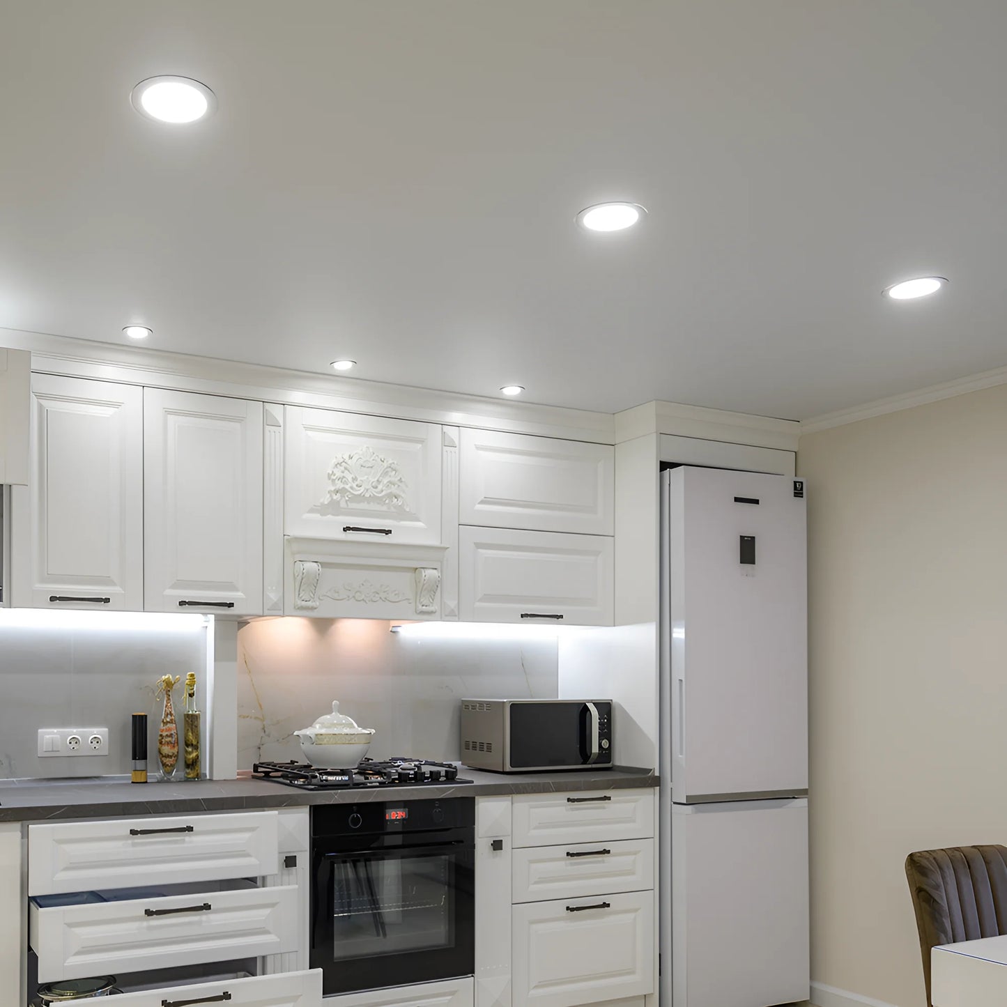 Braytron Smd Crp 6W Krug Dimabilni 4Inc Bijeli 3U1 Ugradni Led Panel