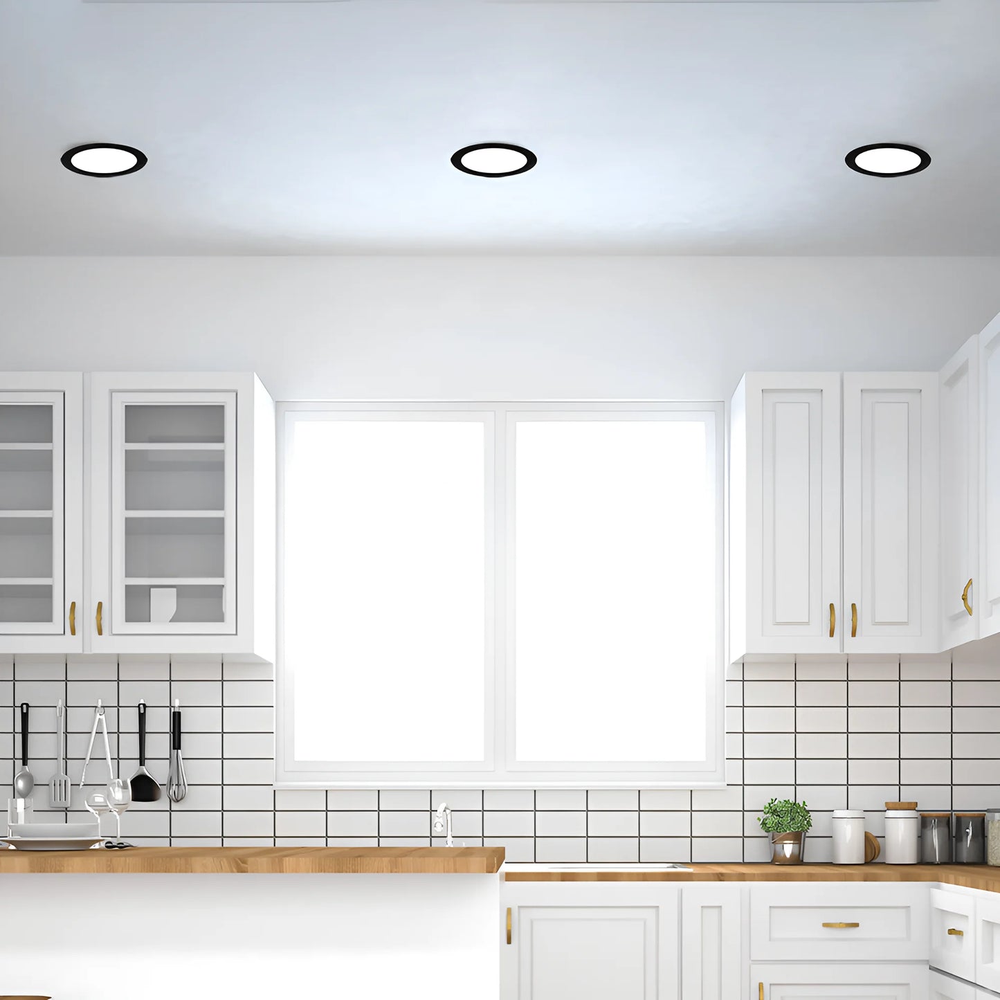 Braytron Smd Crp 6W Krug Dimabilni 4Inc Crni 3U1 Ugradni Led Panel