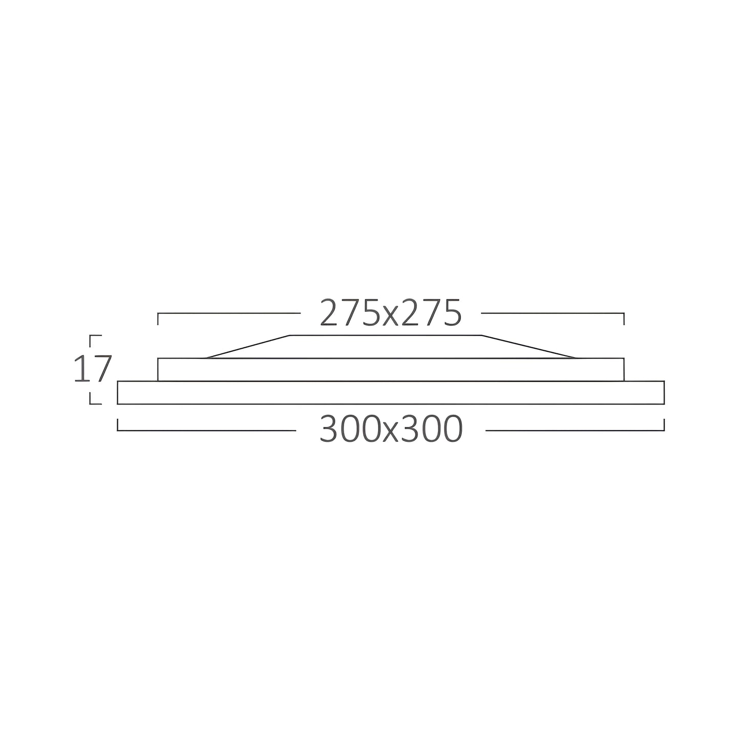 Bry-Smd-Csd-24W-10Inch-White-6500K-Recessed Led Panel