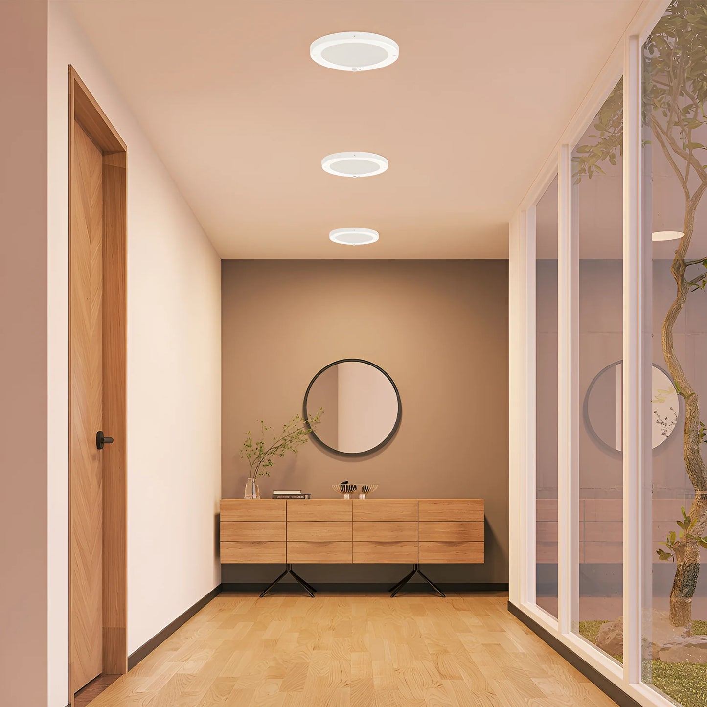 Braytron Sns Srp 20W Okrugli Bijeli 3U1 Nadgradni Led Panel Senzor