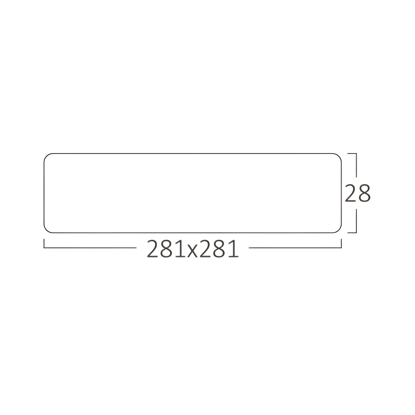 Braytron Smd Srd 24W Kvadratni Bijeli 3000K Nadgradni Led Panel