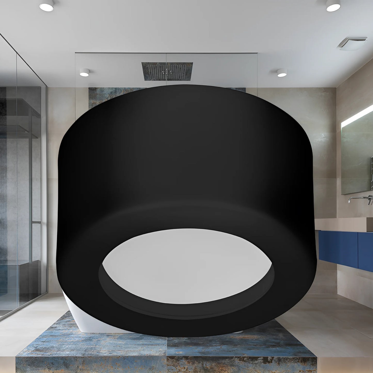 Braytron 8W 6500K Crna Srd Nadgradna Led Downlight