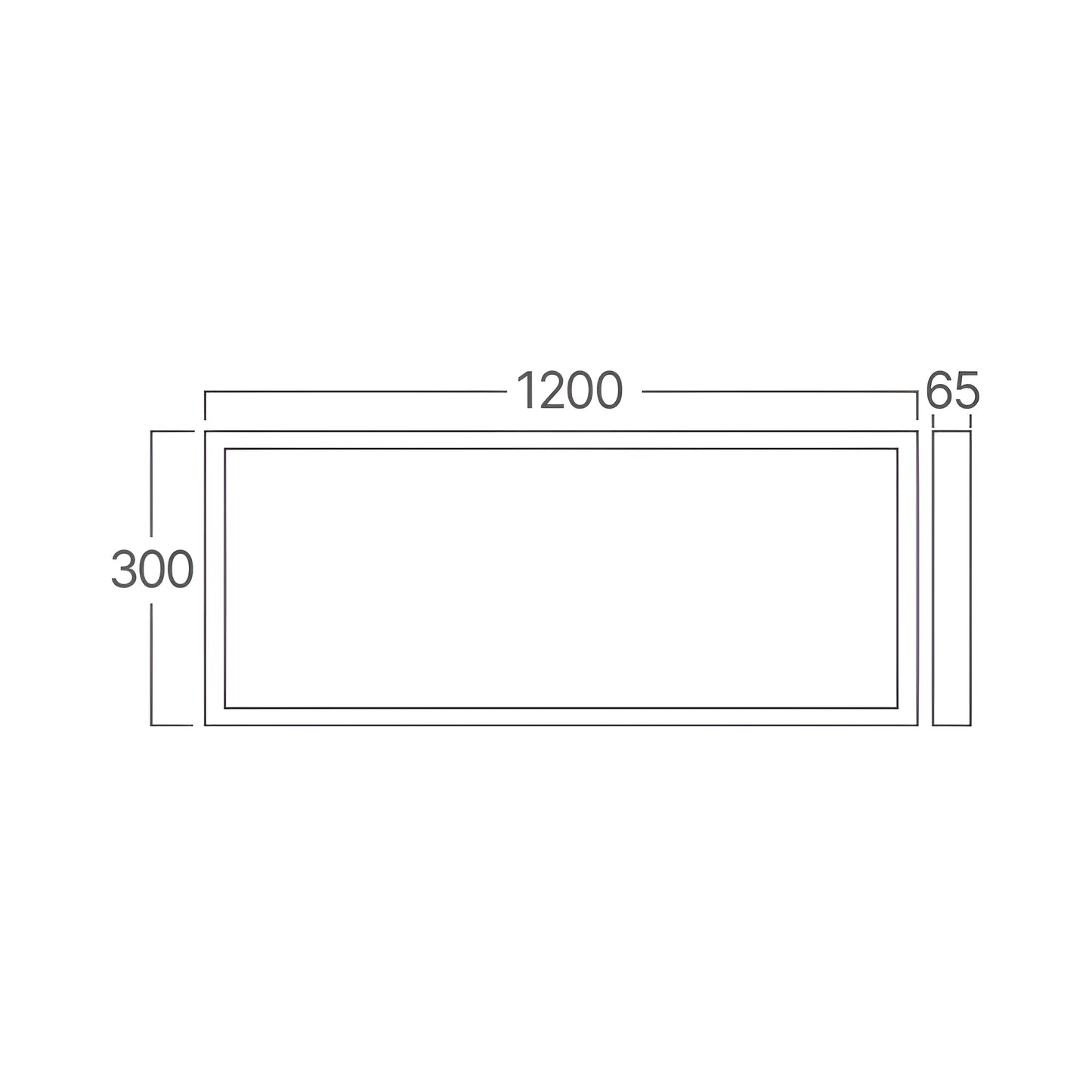 Braytron Alm 300X1200 Bijeli Ram Za Panele