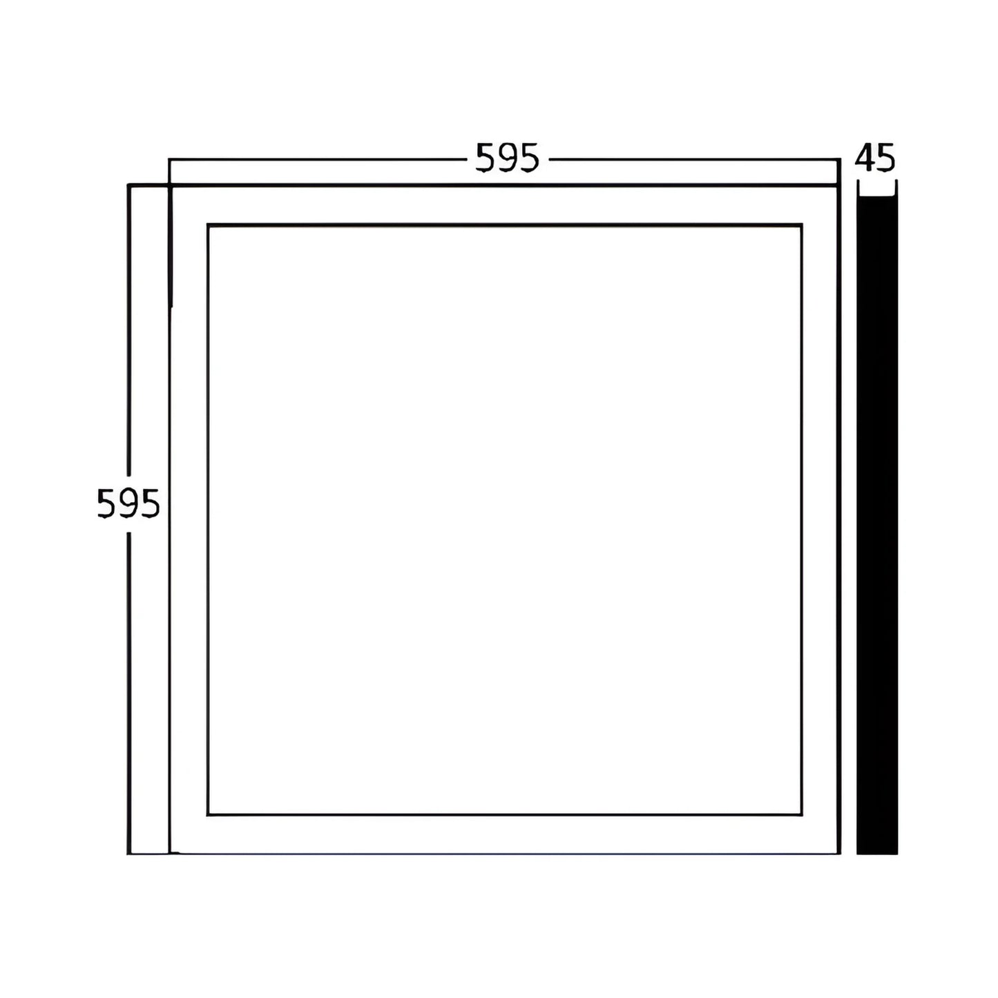 Braytron Panelled Sl 50W 595X595 Bijeli 6500K Nadgradni Led Panel