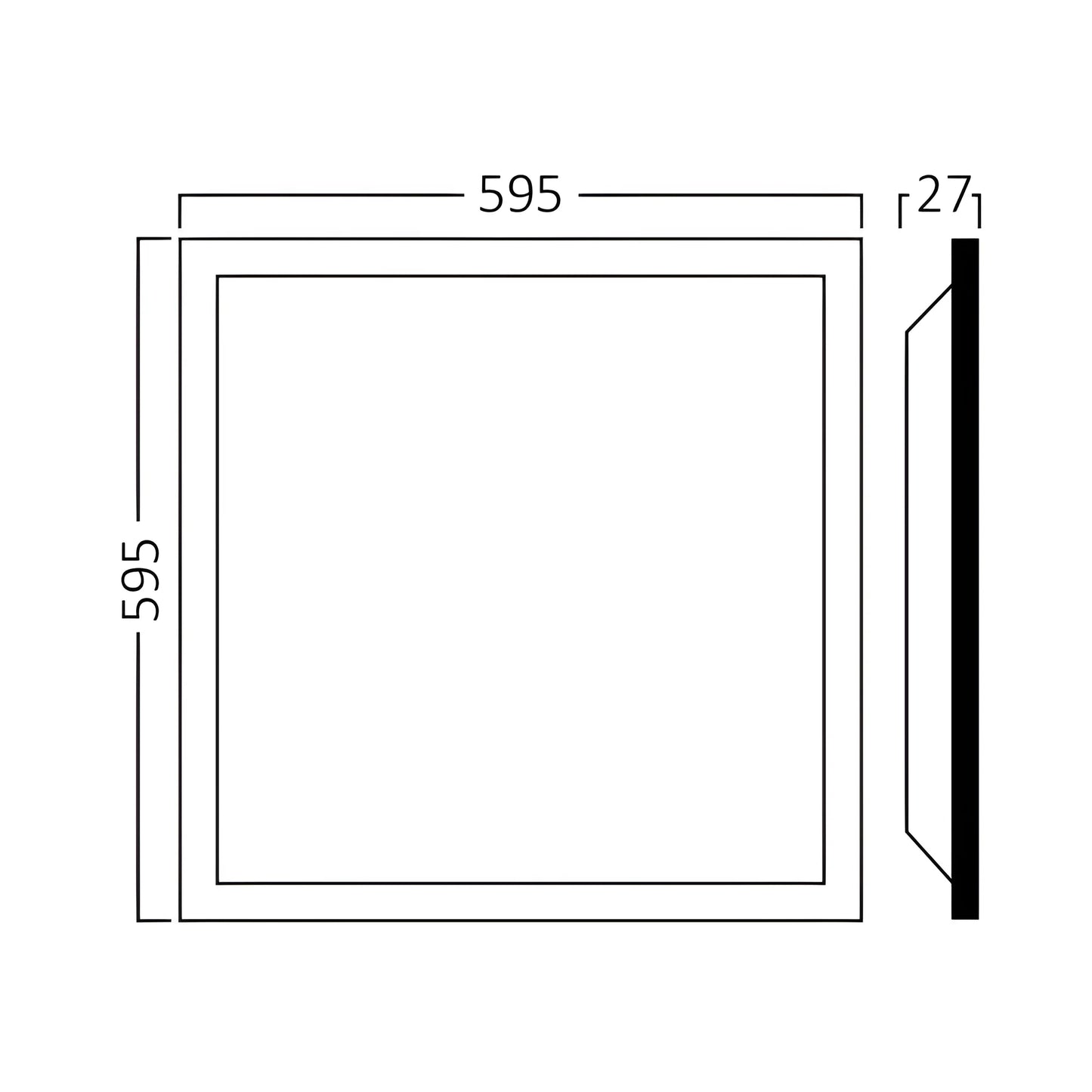Braytron Backlite Rc 50W 595X595 Bijeli 4000K Ugradni Led Panel