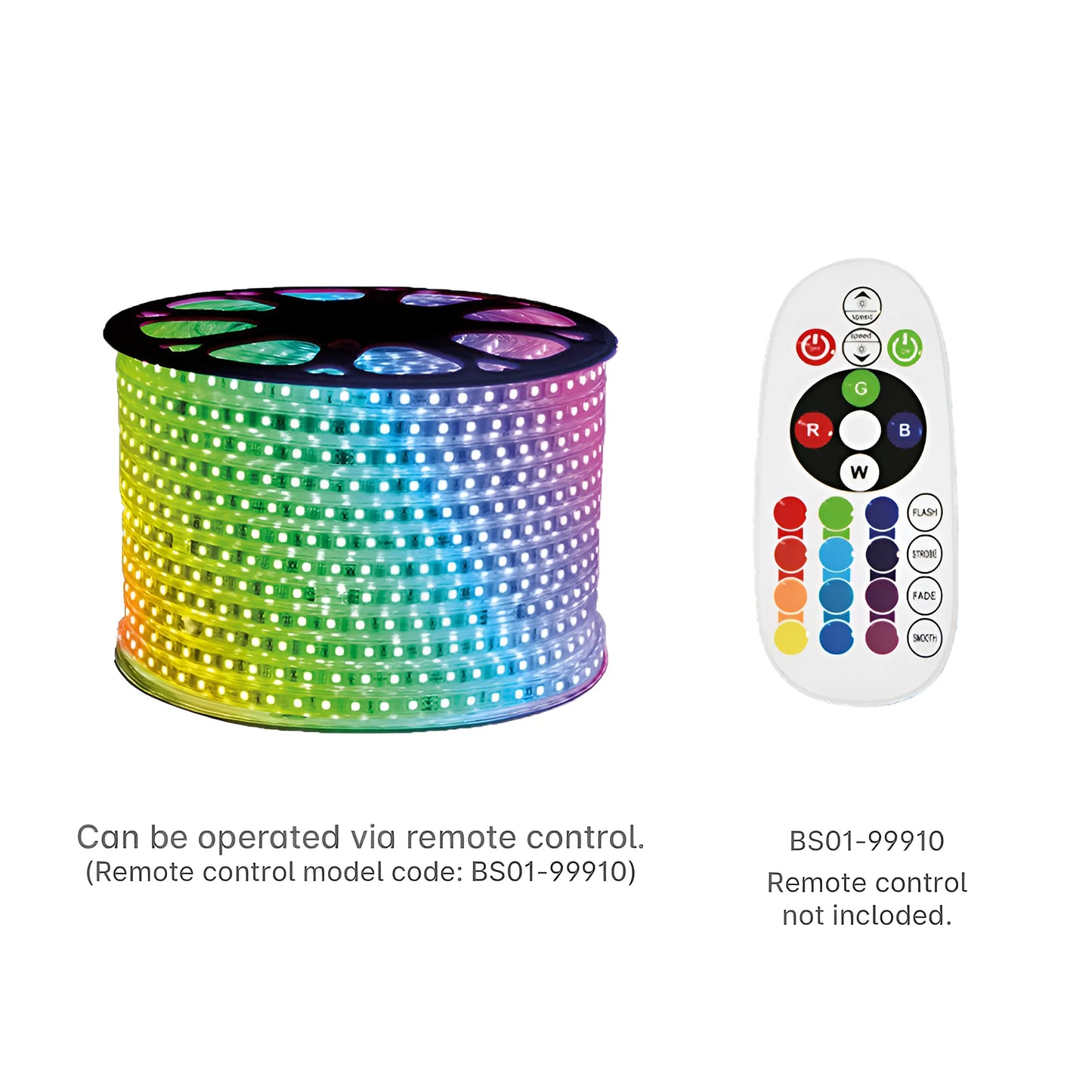 Braytron Ecoline 96L 5050 Rgb 220V 10W Ip54 Led Traka