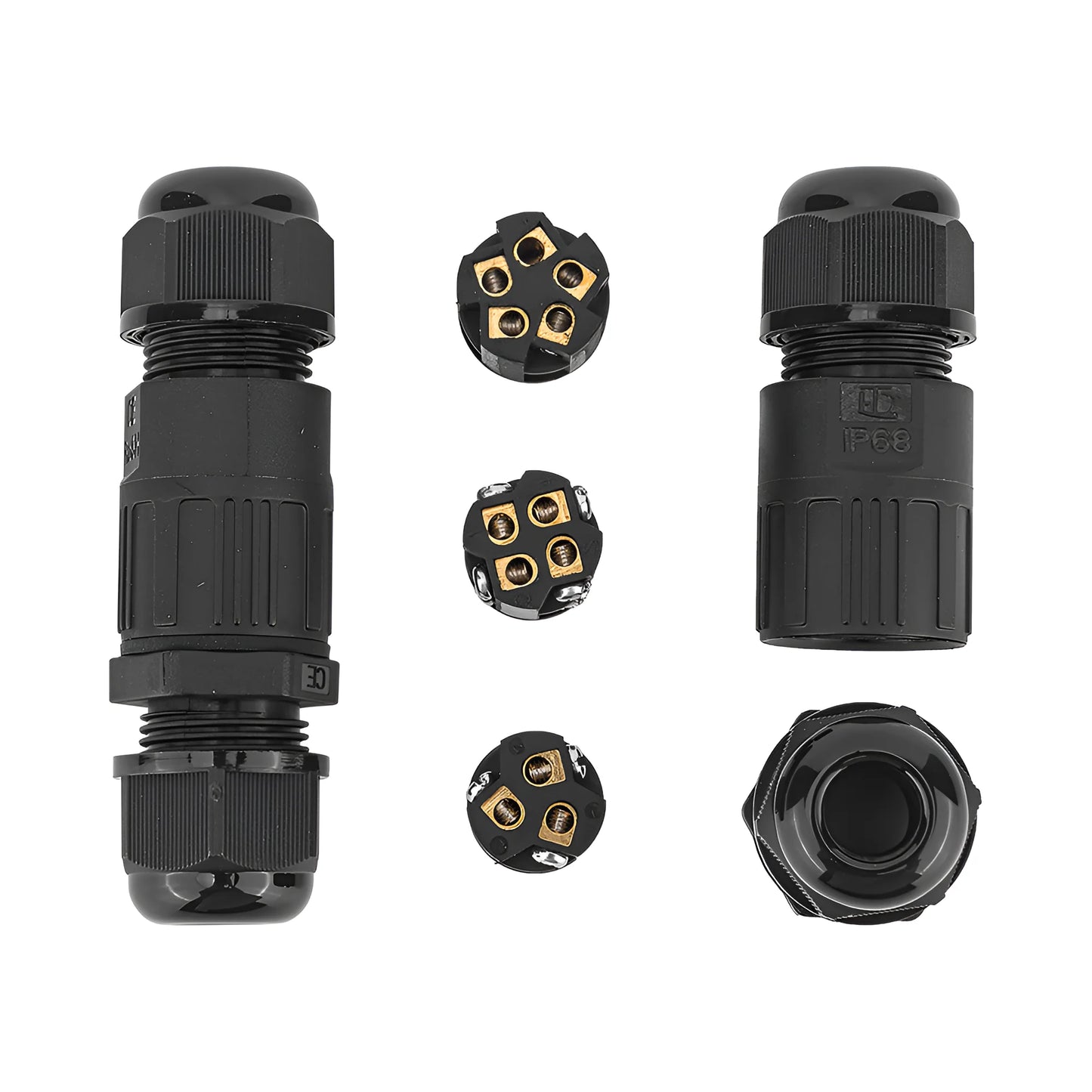 Braytron Pg7 3Line Crni Ip67 Konektor