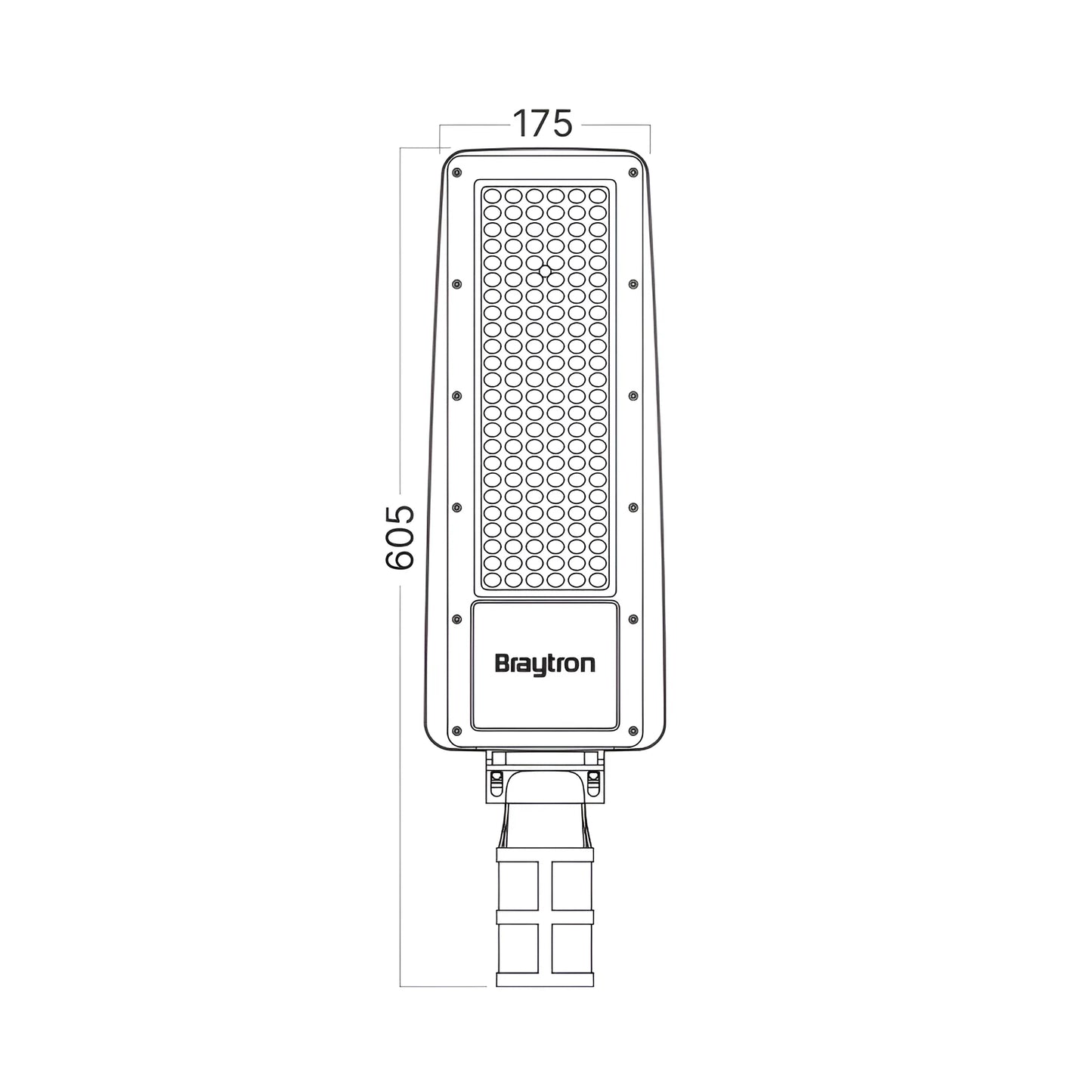 Braytron St88 100W Siva 4000K Ip66 Led Ulicna Svjetiljka