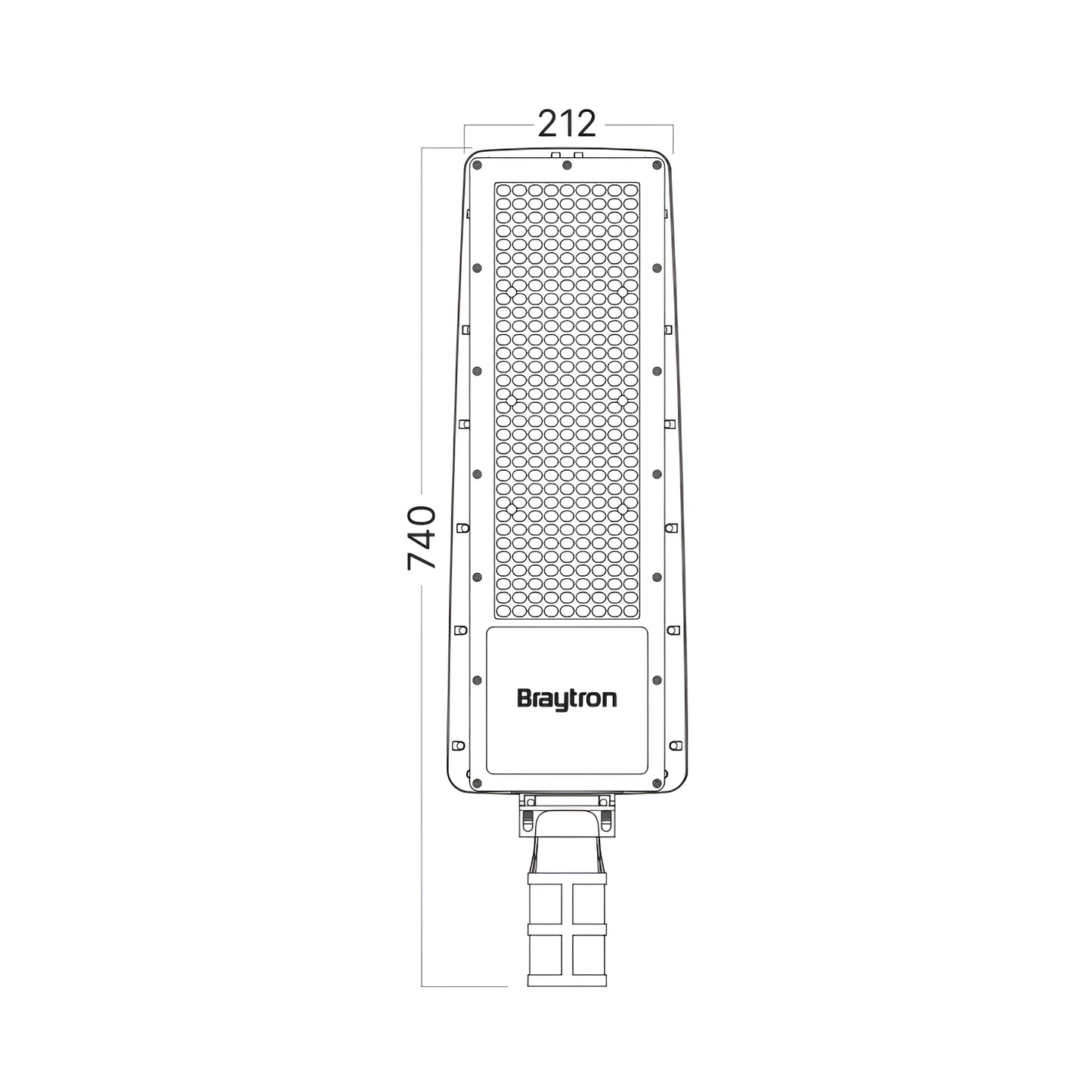 Braytron St88 200W Siva 6500K Ip66 Led Ulicna Svjetiljka