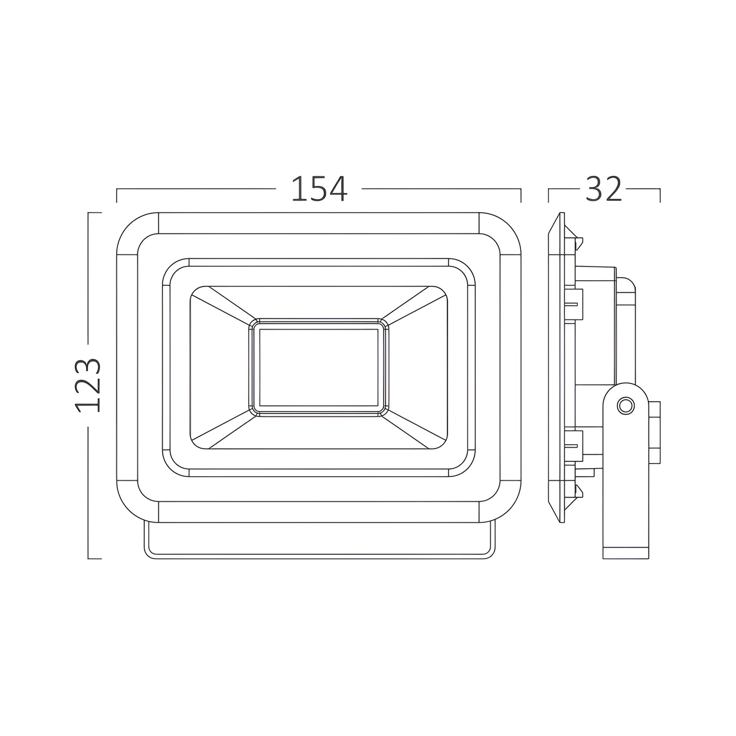 Braytron Flood Sf 30W Blc 4000K Ip65 Led Reflektor