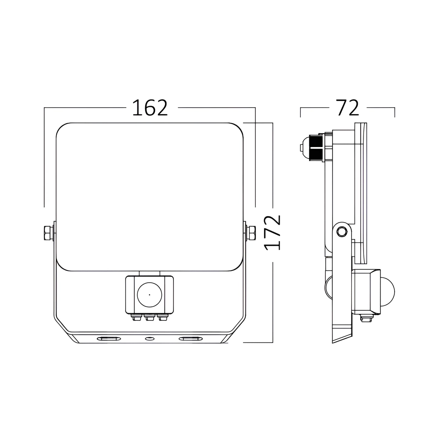 Braytron Flood Wf 30W Bijeli 3U1 Senzor Ip54 Led Reflektor