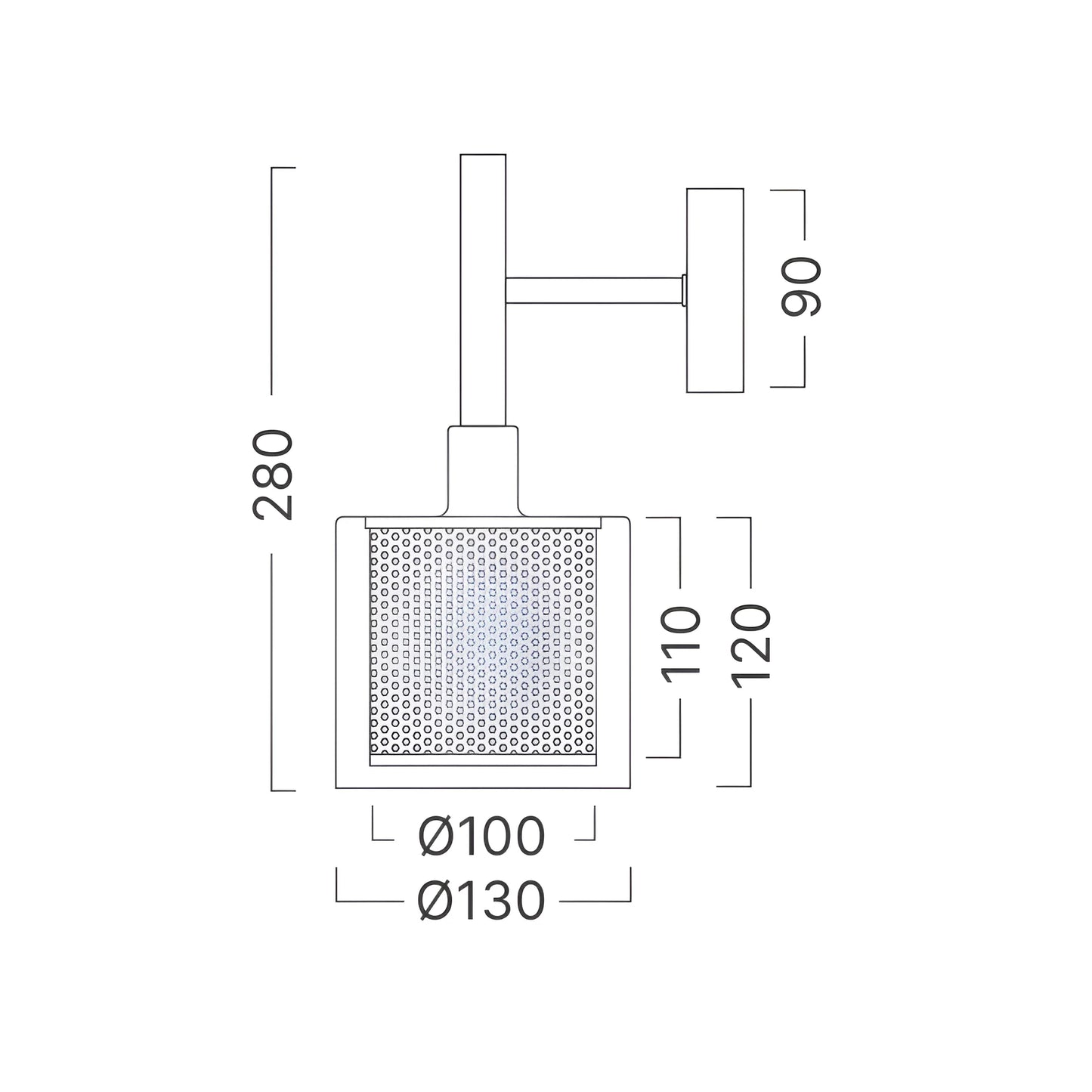 Braytron S008W 1H 1Xe14 Slv Dekorativna Zidna Svjetiljka