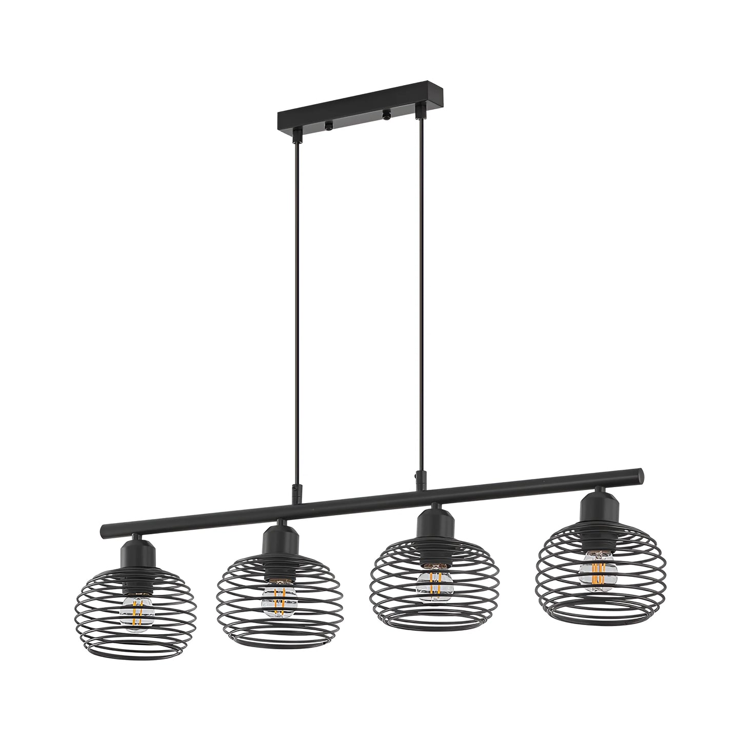 Bry-W008S-4H-4Xe27-Black-Decorative Pendant Light