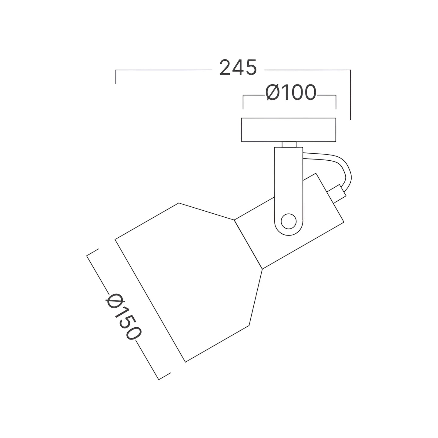 Bry-P001W-1H-1Xe27-Blc-Pendant light