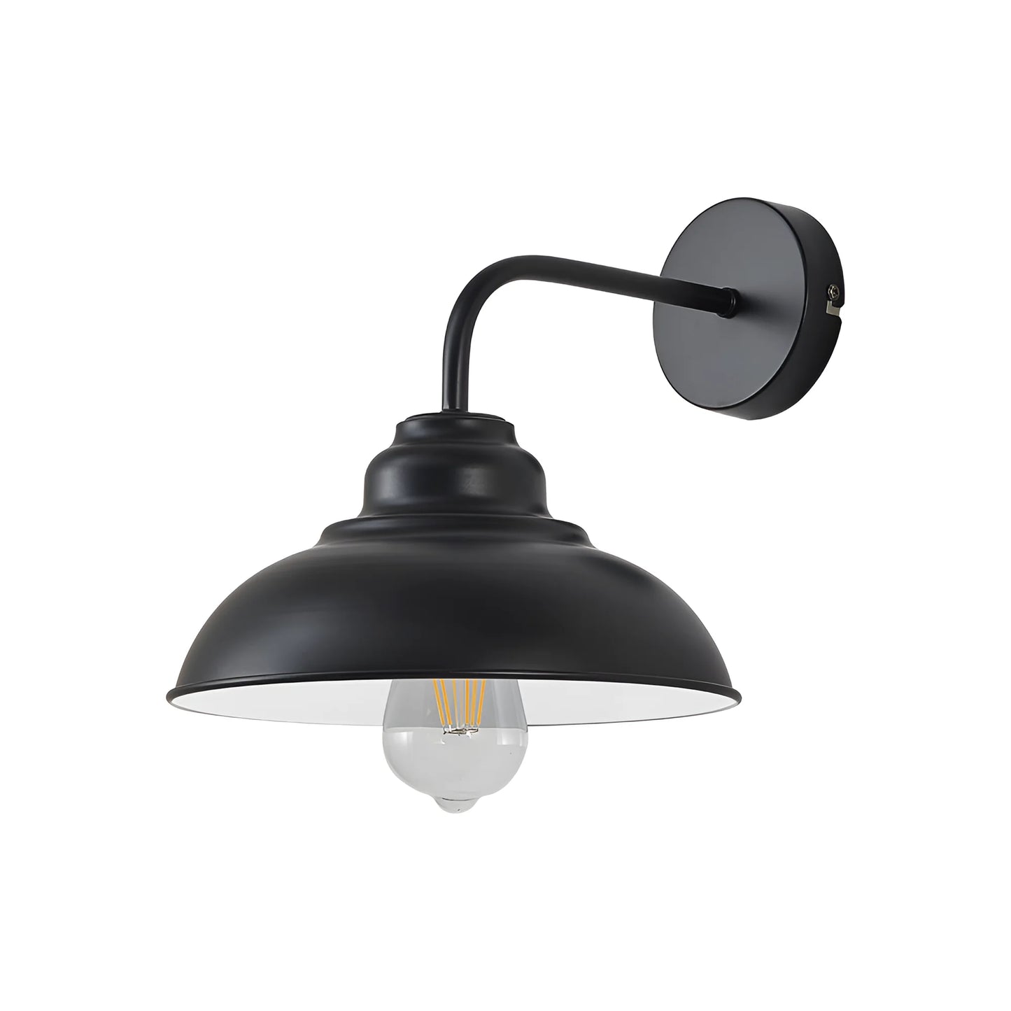 Braytron P004W 1H 1Xe27 Crna Dekorativna Zidna Svjetiljka
