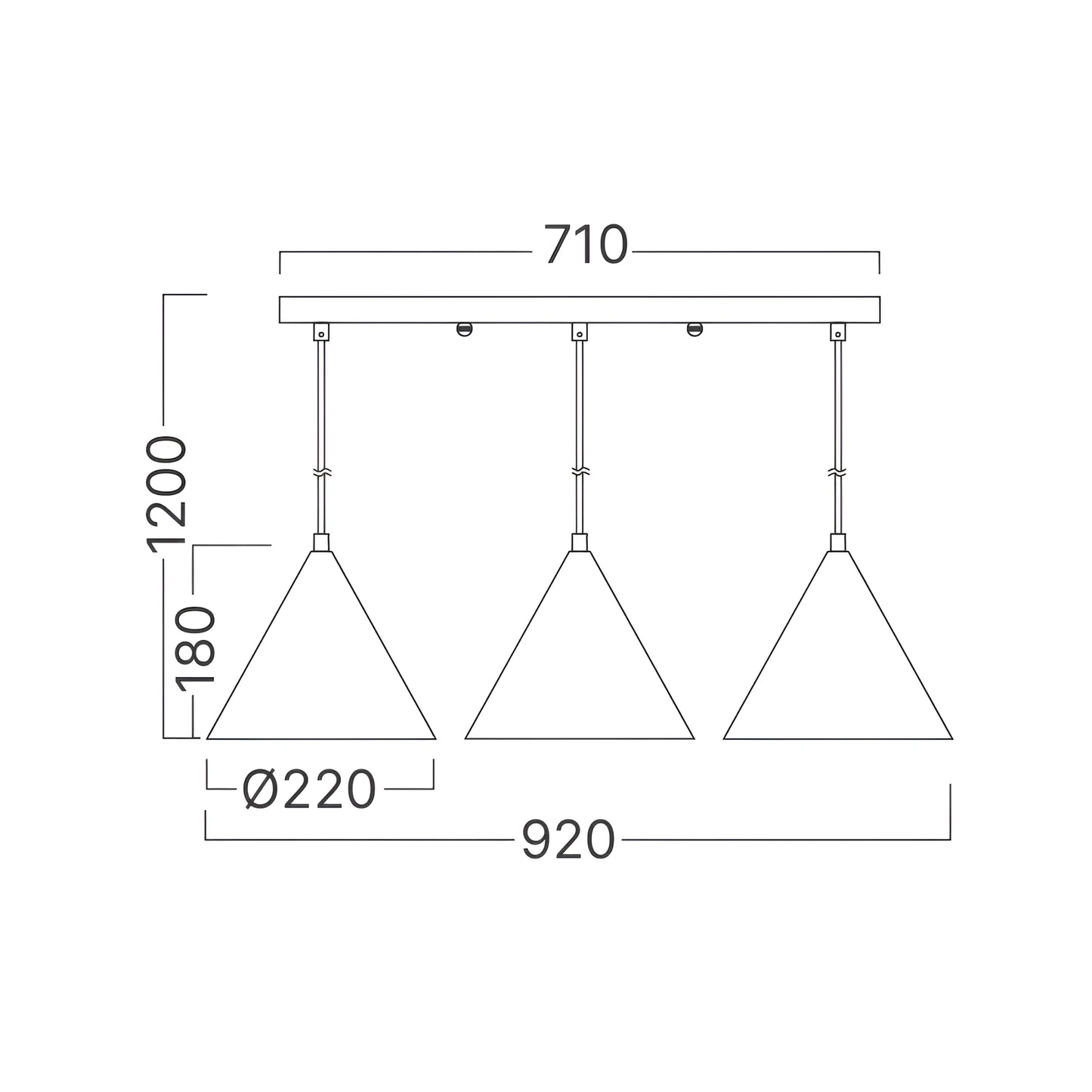 Braytron P010S 3H 3Xe27 Gld Visilica
