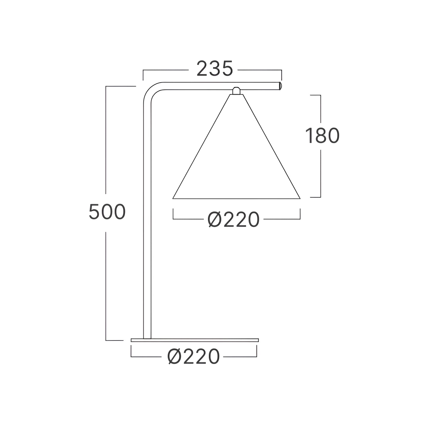 Braytron P010T 1H 1Xe27 Gld Stolna Lampa