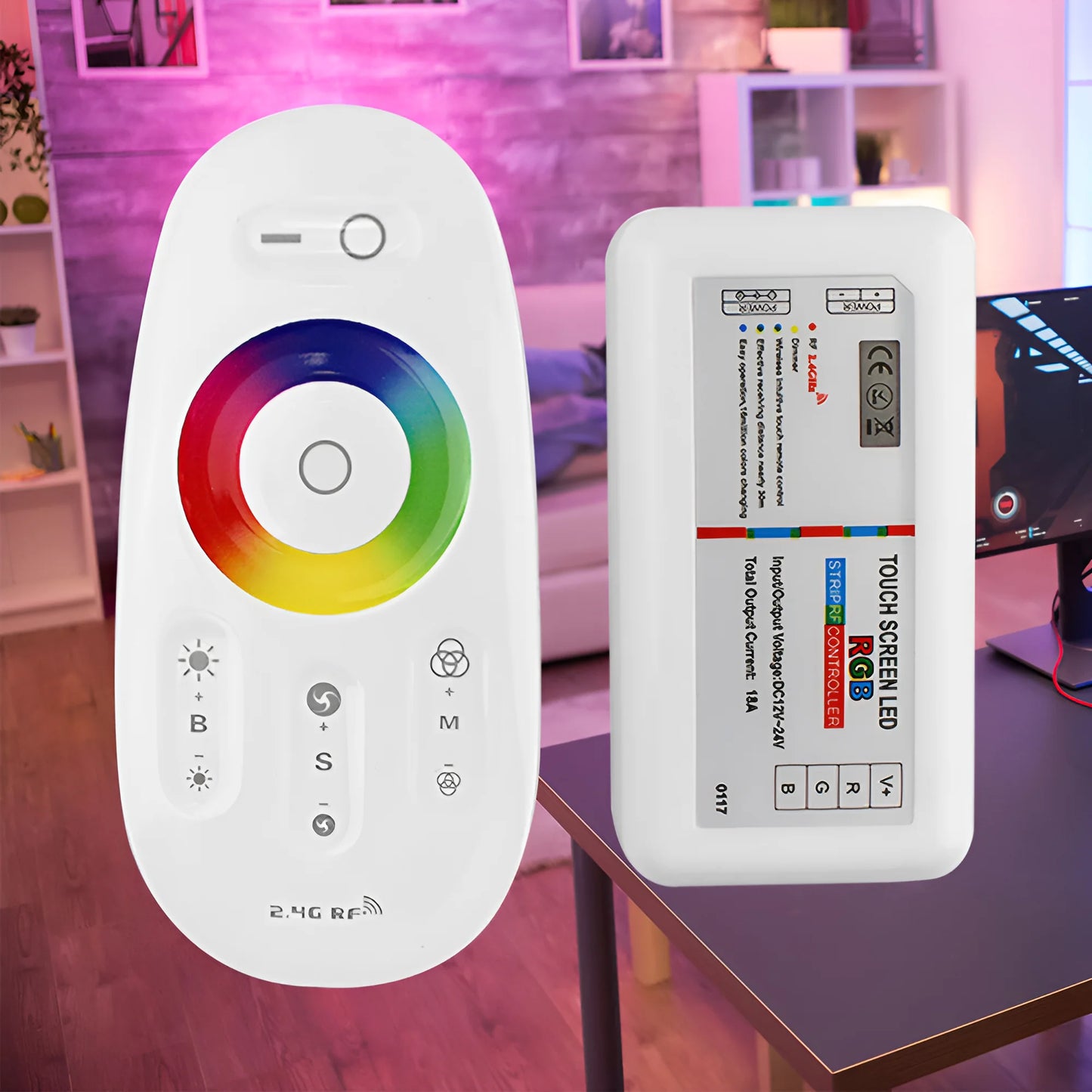 Braytron 216W 18A 12/24Vdc Rgb Kontroler