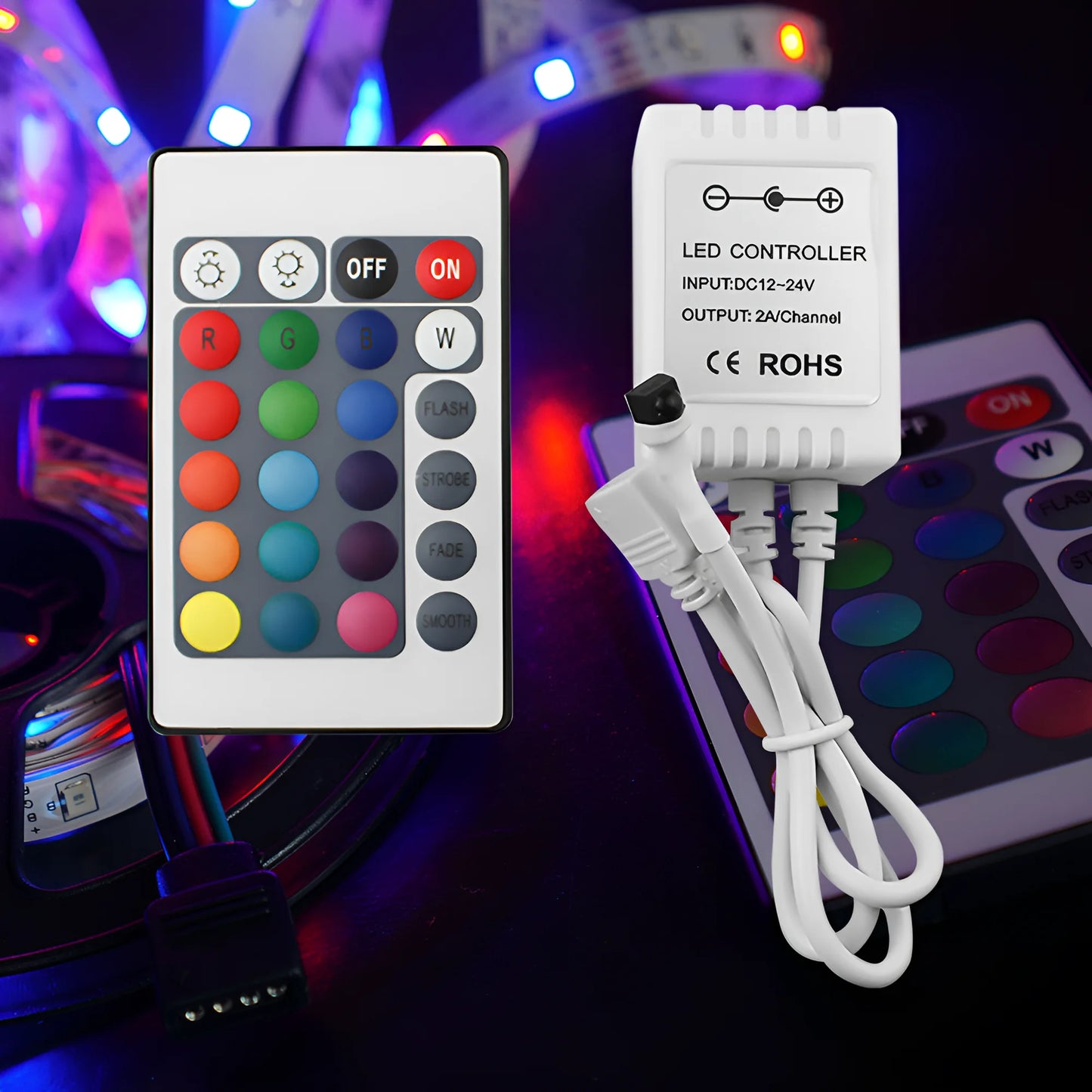 Braytron 72W  12/24Vdc   Ir24 Rgb Kontroler