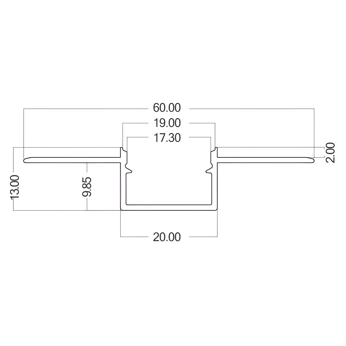 Braytron Tr20 2Mt Sivi Gipsani Aluminijski Profil