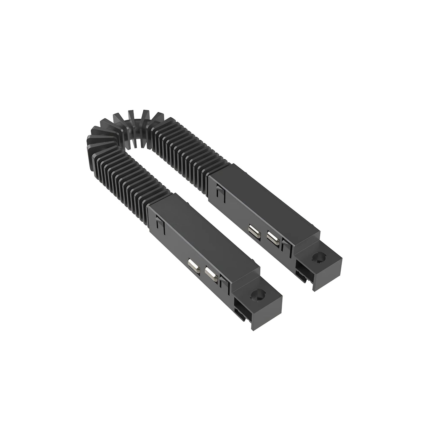 Bry-M01-M02-M03-Cr01-48Vdc-2-Black-Magnetic Track Connector For Corner