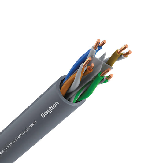Braytron Data Cat6 Utp Dt7 Cu Sivi 305M Kabel