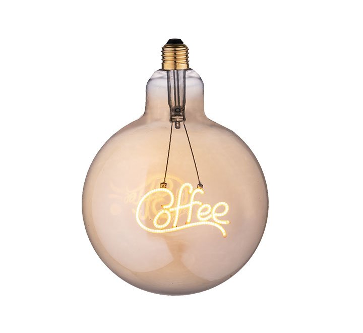 LED filament sijalica E-light ML-G125 4W 2200K coffee