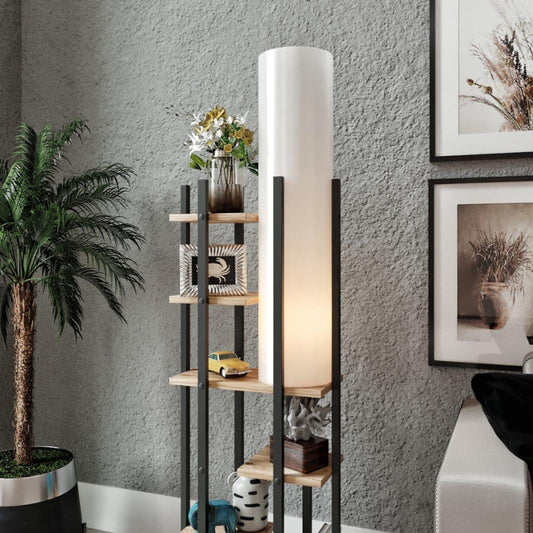 VOGUE PODNA LAMPA CRNO-SMEĐA E27
