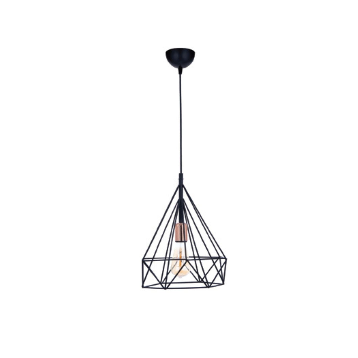 EDITA-1 VISILICA CRNA/BAKAR 1XE27 MAX.60W 25*H75CM