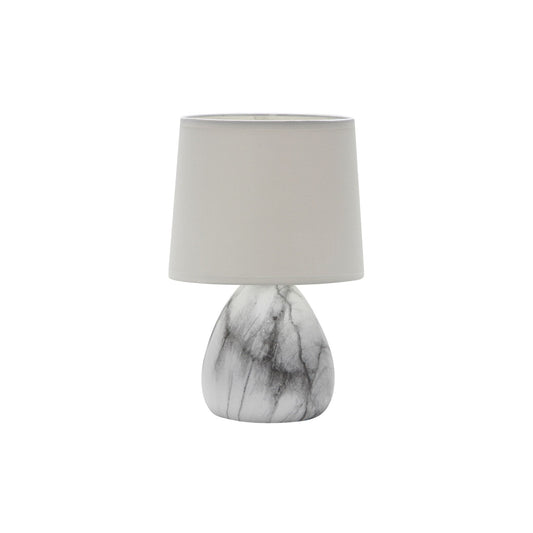 IVY KERAMIČKA STOLNA LAMPA E14 MAX 40W CRNO-BIJELA