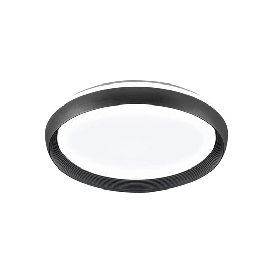 Skylar LED plafonjera, 36W, crna, 2480lm, D390*H80, memorijski upravljač, CCT sa infracrvenim daljinskim upravljačem