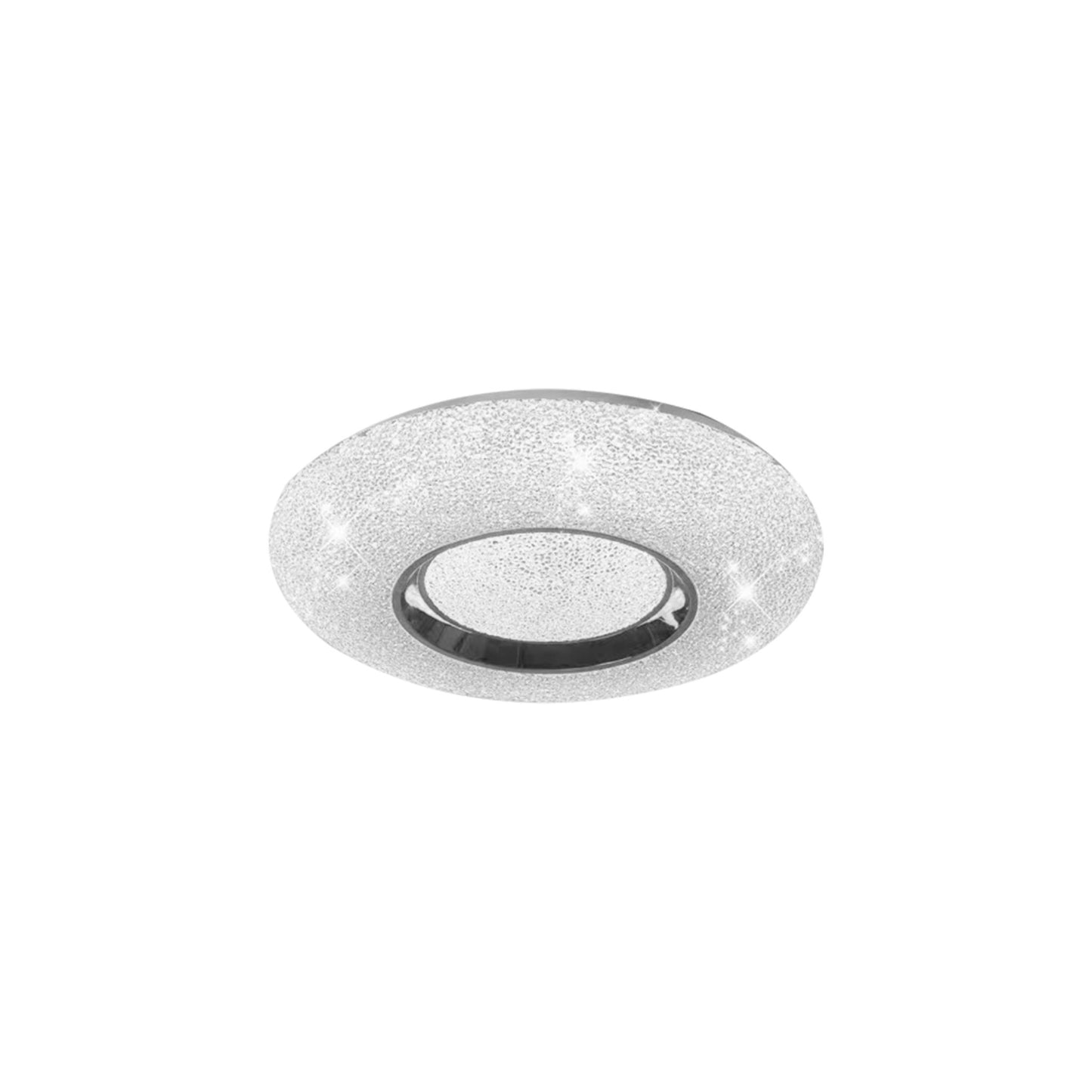 Crystal sand LED plafonjera 60W, srebrena, 5800lm, D500*H70mm