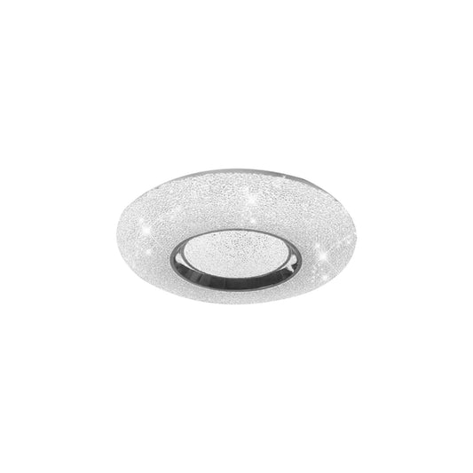 Crystal sand LED plafonjera 60W, srebrena, 5800lm, D500*H70mm