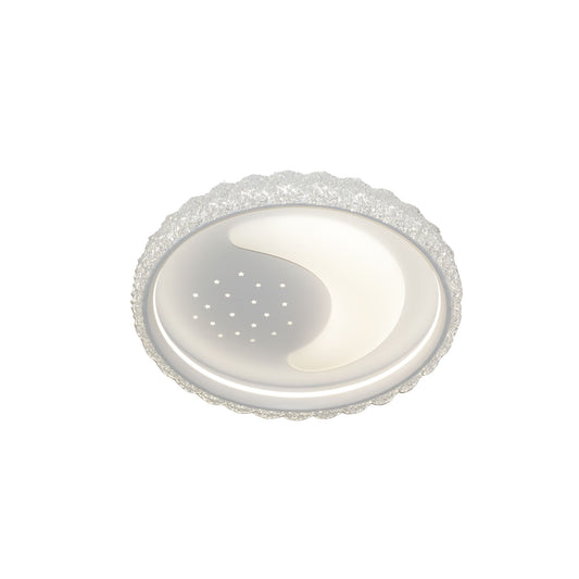 Moonie dječija LED plafonjera 96W,3CCT sa daljinskim upravljačem,510xH70mm, bijela