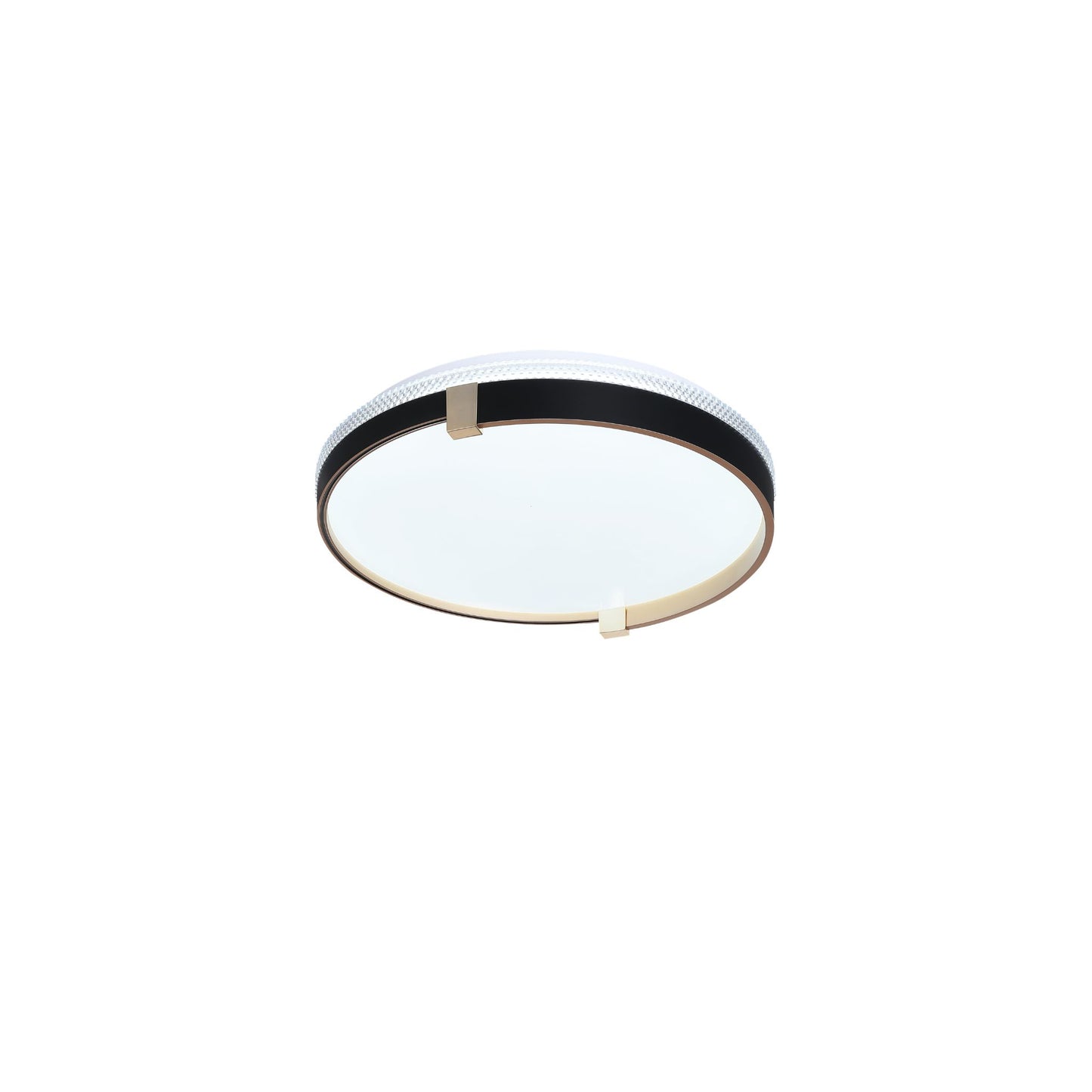 Seline LED plafonjera 72W,3CCT sa daljinskim upravljačem,500xH75mm,crno-zlatno