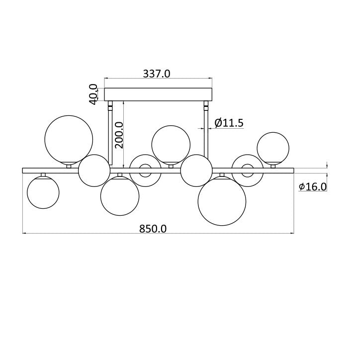 Chandelier Boghart ML-CB84-10C